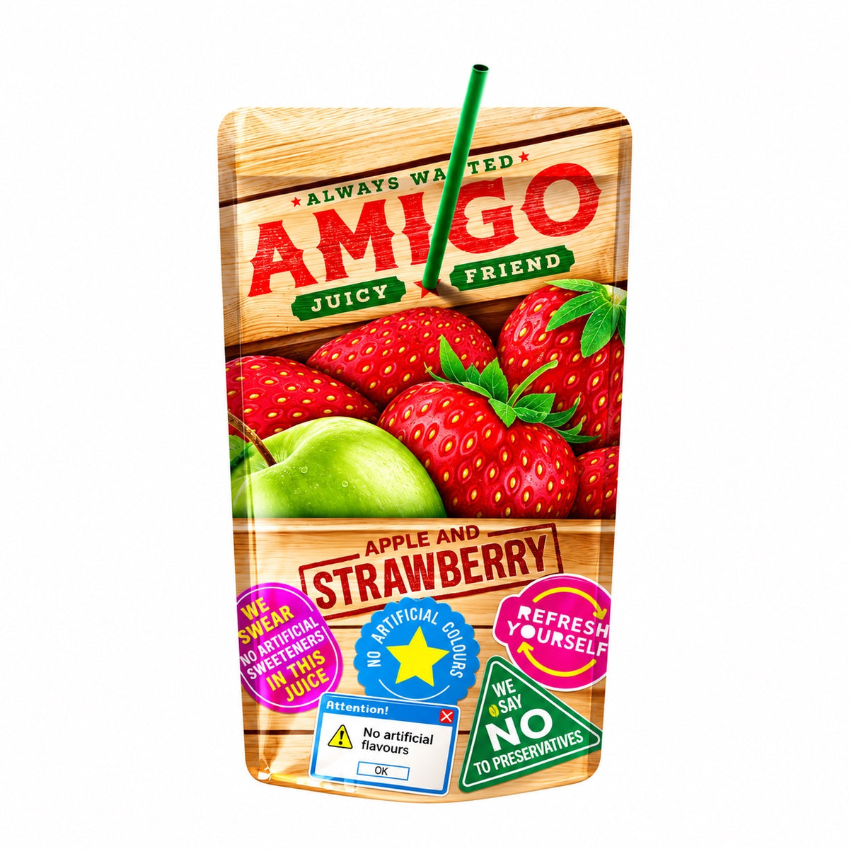 Amigo Juice Apple & Strawberry